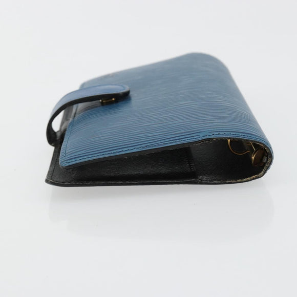 LOUIS VUITTON Epi Agenda PM Day Planner Cover Blue R20055 LV Auth 182707