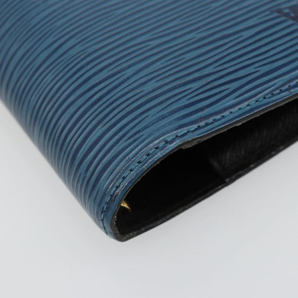 LOUIS VUITTON Epi Agenda PM Day Planner Cover Blue R20055 LV Auth 182707