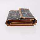 LOUIS VUITTON Monogram Multicolor Porte Tresor Wallet Black M92658 Auth 182708A-3