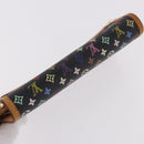 LOUIS VUITTON Monogram Multicolor Porte Tresor Wallet Black M92658 Auth 182708A-5