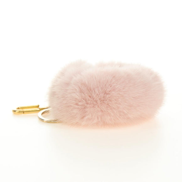 LOUIS VUITTON Bijoux Sack Wild Fur Charm Pink M68450 LV Auth 182710M
