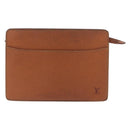 LOUIS VUITTON Epi Pochette Homme Bag Brown Zipangu Gold M52528 LV Auth 182712-13