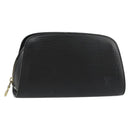 LOUIS VUITTON Epi Dauphine PM Pouch Black M48442 LV Auth 182713-1