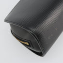 LOUIS VUITTON Epi Dauphine PM Pouch Black M48442 LV Auth 182713-16