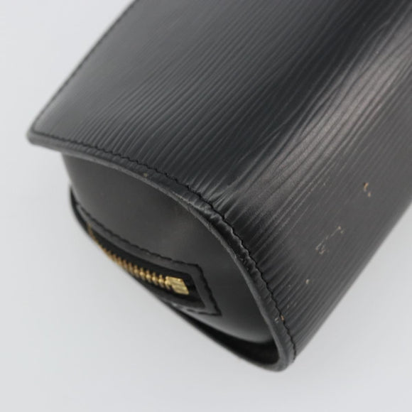 LOUIS VUITTON Epi Dauphine PM Pouch Black M48442 LV Auth 182713