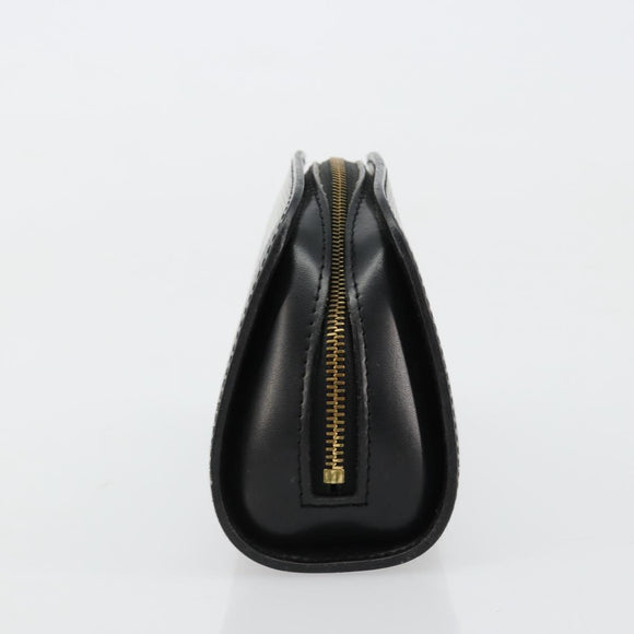 LOUIS VUITTON Epi Dauphine PM Pouch Black M48442 LV Auth 182713