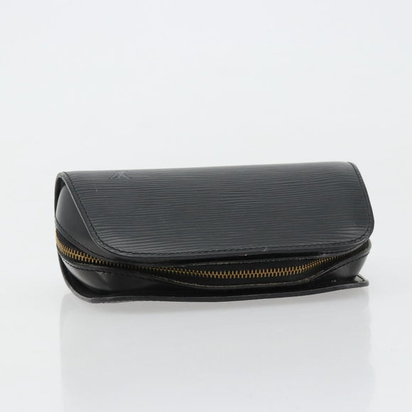 LOUIS VUITTON Epi Dauphine PM Pouch Black M48442 LV Auth 182713