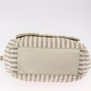 CHANEL Chain Matelasse Shoulder Bag Canvas Gray Gold CC Auth 182717-6