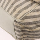 CHANEL Chain Matelasse Shoulder Bag Canvas Gray Gold CC Auth 182717-16