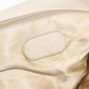 CHANEL Chain Matelasse Shoulder Bag Canvas Gray Gold CC Auth 182717-21
