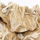 CHANEL Chain Matelasse Shoulder Bag Canvas Gray Gold CC Auth 182717-22
