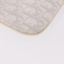 Christian Dior Romantic Pouch PVC White Silver Auth 182718A-10