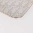 Christian Dior Romantic Pouch PVC White Silver Auth 182718A-11