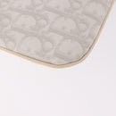 Christian Dior Romantic Pouch PVC White Silver Auth 182718A-12