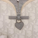 Christian Dior Romantic Pouch PVC White Silver Auth 182718A-14