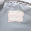 Christian Dior Romantic Pouch PVC White Silver Auth 182718A-16