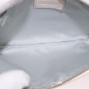 Christian Dior Romantic Pouch PVC White Silver Auth 182718A-17