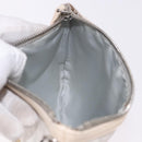 Christian Dior Romantic Pouch PVC White Silver Auth 182718A-18
