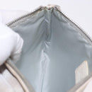 Christian Dior Romantic Pouch PVC White Silver Auth 182718A-19