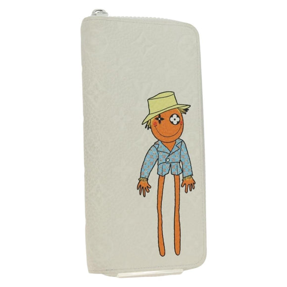 LOUIS VUITTON Taurillon Zippy Wallet Vertical LV Friend M80337 LV Auth 182719M