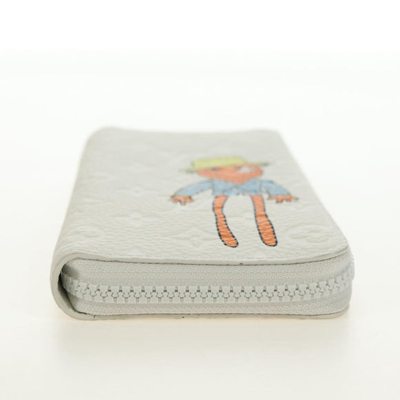 LOUIS VUITTON Taurillon Zippy Wallet Vertical LV Friend M80337 LV Auth 182719M