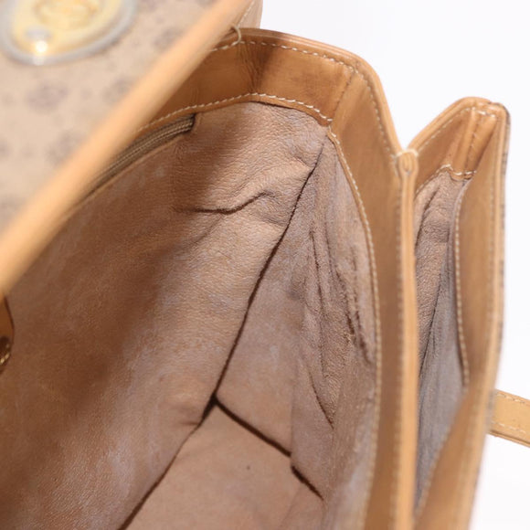 GUCCI Micro GG Supreme Hand Bag PVC Beige Gold 000 46 4857 Auth 182722