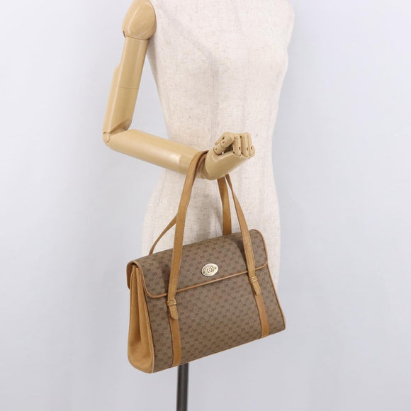 GUCCI Micro GG Supreme Hand Bag PVC Beige Gold 000 46 4857 Auth 182722