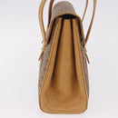 GUCCI Micro GG Supreme Hand Bag PVC Beige Gold 000 46 4857 Auth 182722-4
