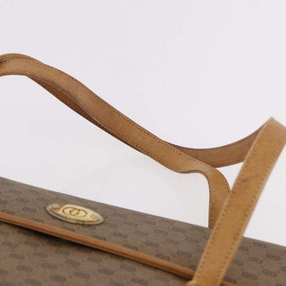 GUCCI Micro GG Supreme Hand Bag PVC Beige Gold 000 46 4857 Auth 182722