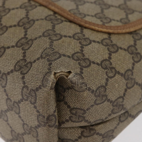 GUCCI GG Supreme Web Sherry Line Tote Bag PVC Beige 39 02 003 Auth 182725