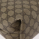 GUCCI GG Supreme Web Sherry Line Tote Bag PVC Beige 39 02 003 Auth 182725-14