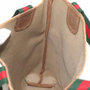 GUCCI GG Supreme Web Sherry Line Tote Bag PVC Beige 39 02 003 Auth 182725-19