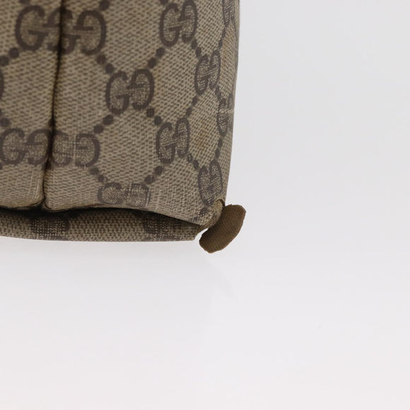 GUCCI GG Supreme Web Sherry Line Tote Bag PVC Beige 39 02 003 Auth 182725