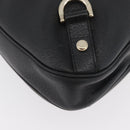 GUCCI Abbey Shoulder Bag Leather Black Gold 130737 Auth 182726SAV-10
