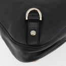 GUCCI Abbey Shoulder Bag Leather Black Gold 130737 Auth 182726SAV-12