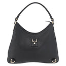 GUCCI Abbey Shoulder Bag Leather Black Gold 130737 Auth 182726SAV-2