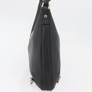 GUCCI Abbey Shoulder Bag Leather Black Gold 130737 Auth 182726SAV-4