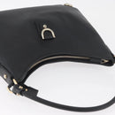 GUCCI Abbey Shoulder Bag Leather Black Gold 130737 Auth 182726SAV-6