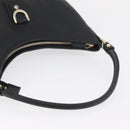 GUCCI Abbey Shoulder Bag Leather Black Gold 130737 Auth 182726SAV-7