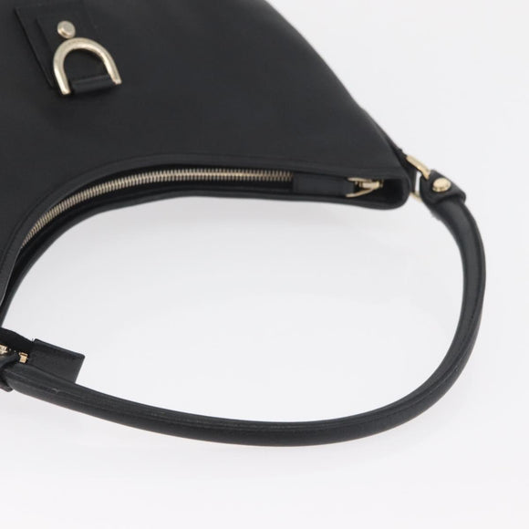 GUCCI Abbey Shoulder Bag Leather Black Gold 130737 Auth 182726SAV