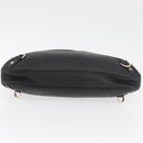 GUCCI Abbey Shoulder Bag Leather Black Gold 130737 Auth 182726SAV-9