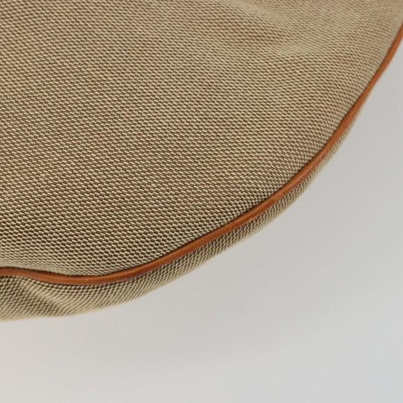 GUCCI Sherry Line Shoulder Bag Canvas Beige Silver 114871 Auth 182727