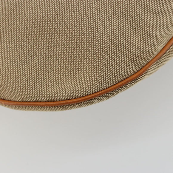 GUCCI Sherry Line Shoulder Bag Canvas Beige Silver 114871 Auth 182727