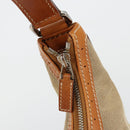 GUCCI Sherry Line Shoulder Bag Canvas Beige Silver 114871 Auth 182727-10