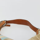 GUCCI Sherry Line Shoulder Bag Canvas Beige Silver 114871 Auth 182727-8