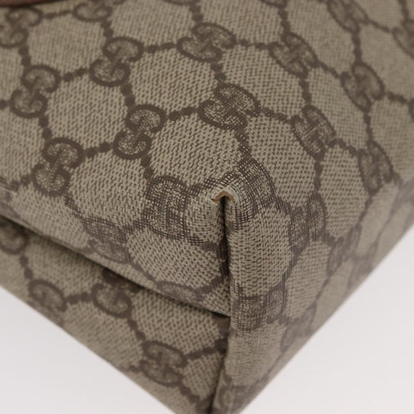 GUCCI GG Supreme Web Sherry Line Tote Bag PVC Beige Gold 002 58 6487 Auth 182729