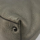 GUCCI Soho Hand Bag Leather 2way Silver 308362 Auth 182731A-12