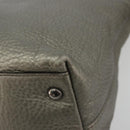 GUCCI Soho Hand Bag Leather 2way Silver 308362 Auth 182731A-14