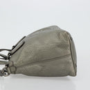 GUCCI Soho Hand Bag Leather 2way Silver 308362 Auth 182731A-5