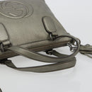 GUCCI Soho Hand Bag Leather 2way Silver 308362 Auth 182731A-7